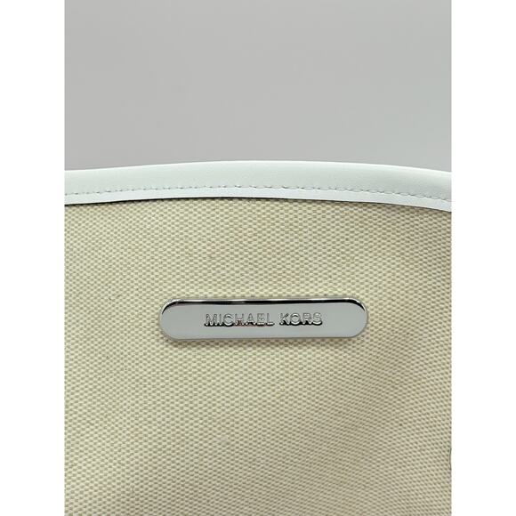 RETAIL $498 Michael Kors Pink Eva Large Signature Logo Stripe Tote Bag*NWT - Picture 10 of 13